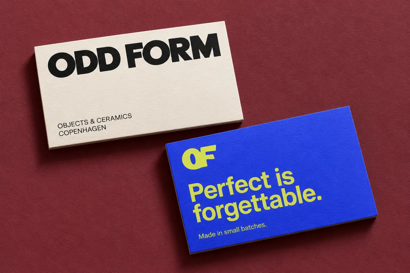 ODD FORM business cards